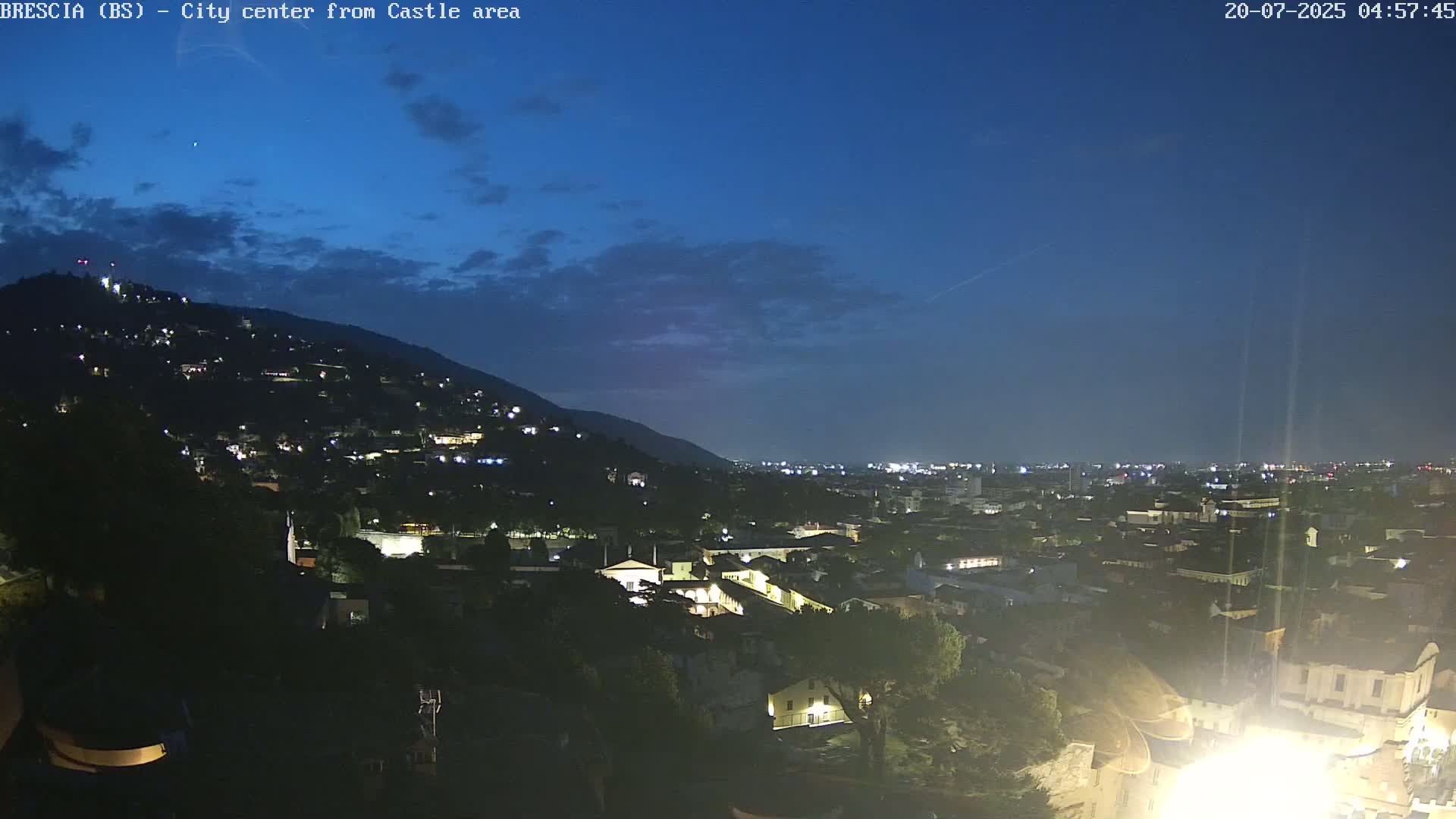 Brescia, Mount Maddalena & City View Live Cam - Lombardy, Italy