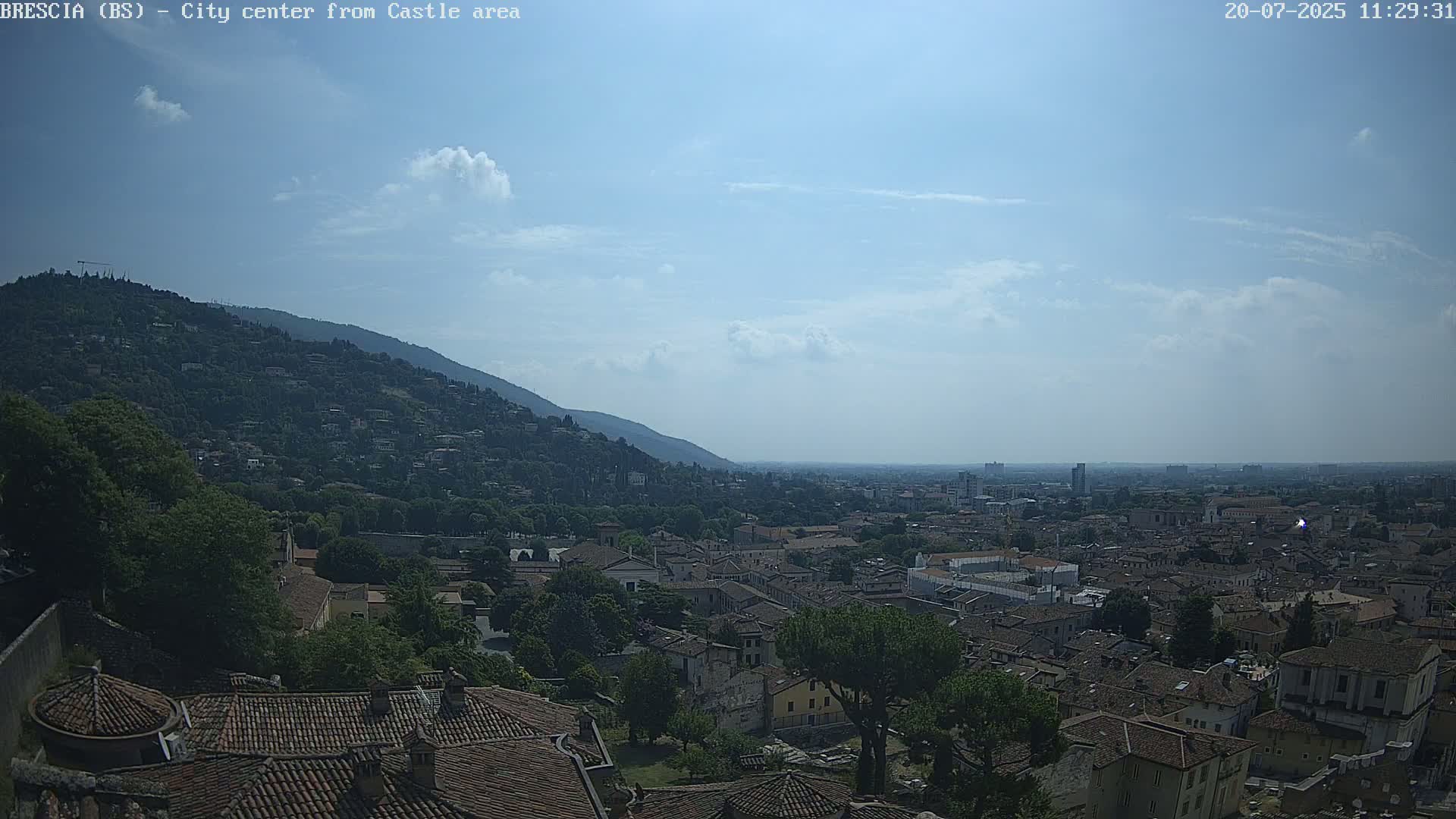 Brescia, Mount Maddalena & City View Live Cam - Lombardy, Italy