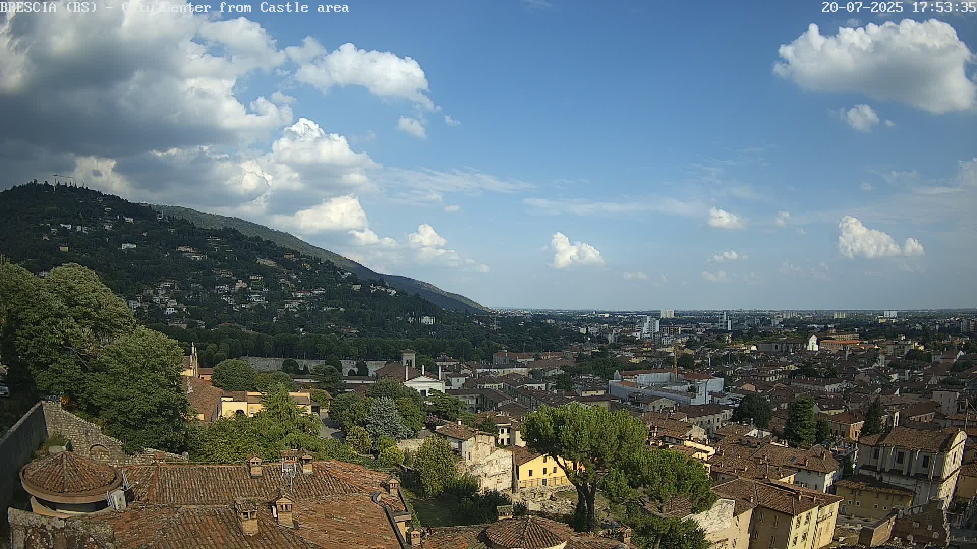 Brescia, Mount Maddalena & City View Live Cam - Lombardy, Italy
