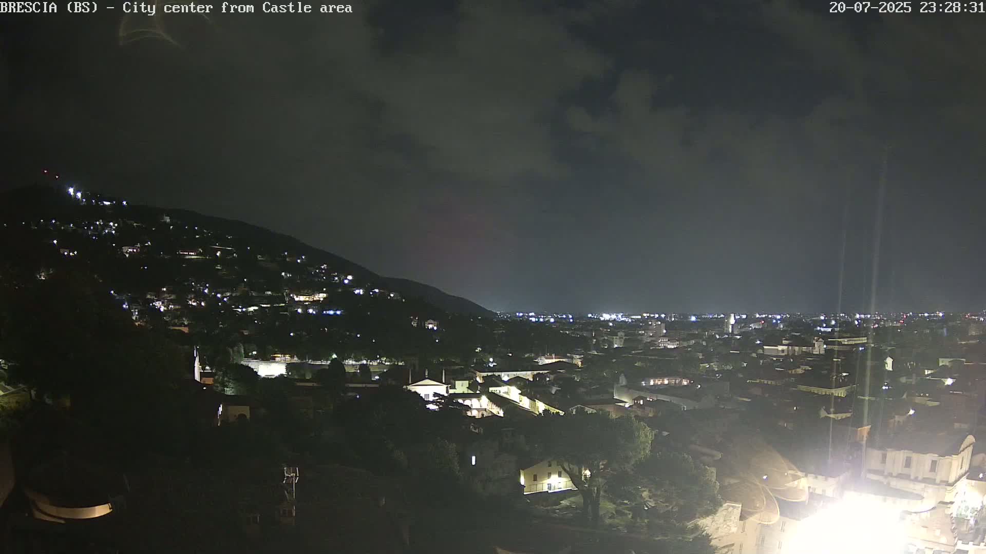 Brescia, Mount Maddalena & City View Live Cam - Lombardy, Italy