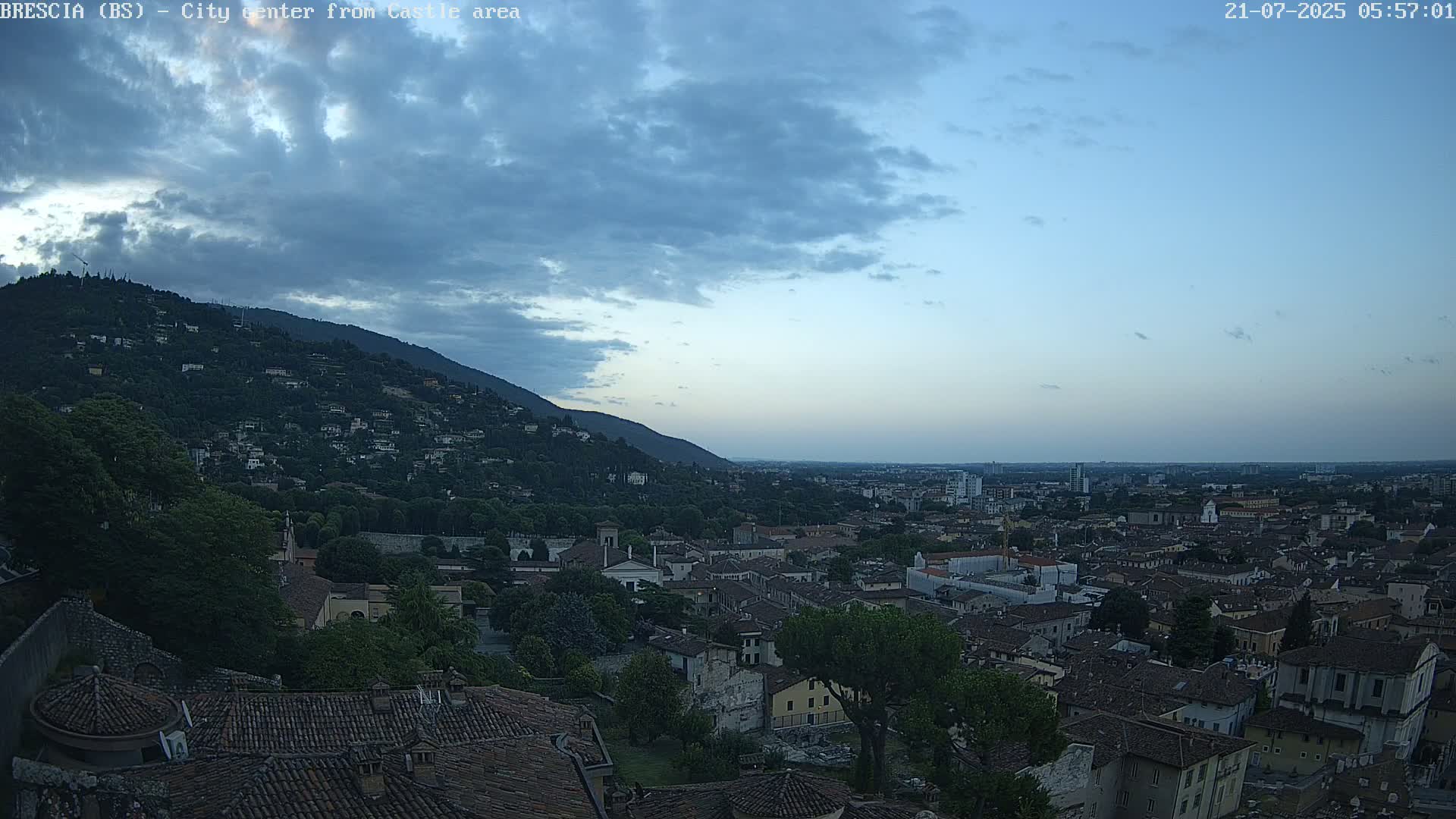 Brescia, Mount Maddalena & City View Live Cam - Lombardy, Italy
