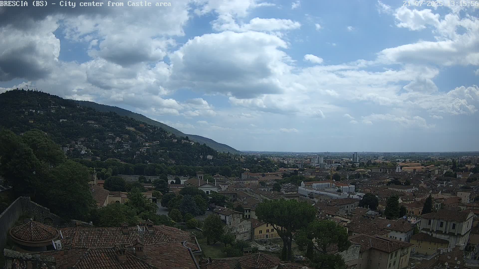 Brescia, Mount Maddalena & City View Live Cam - Lombardy, Italy