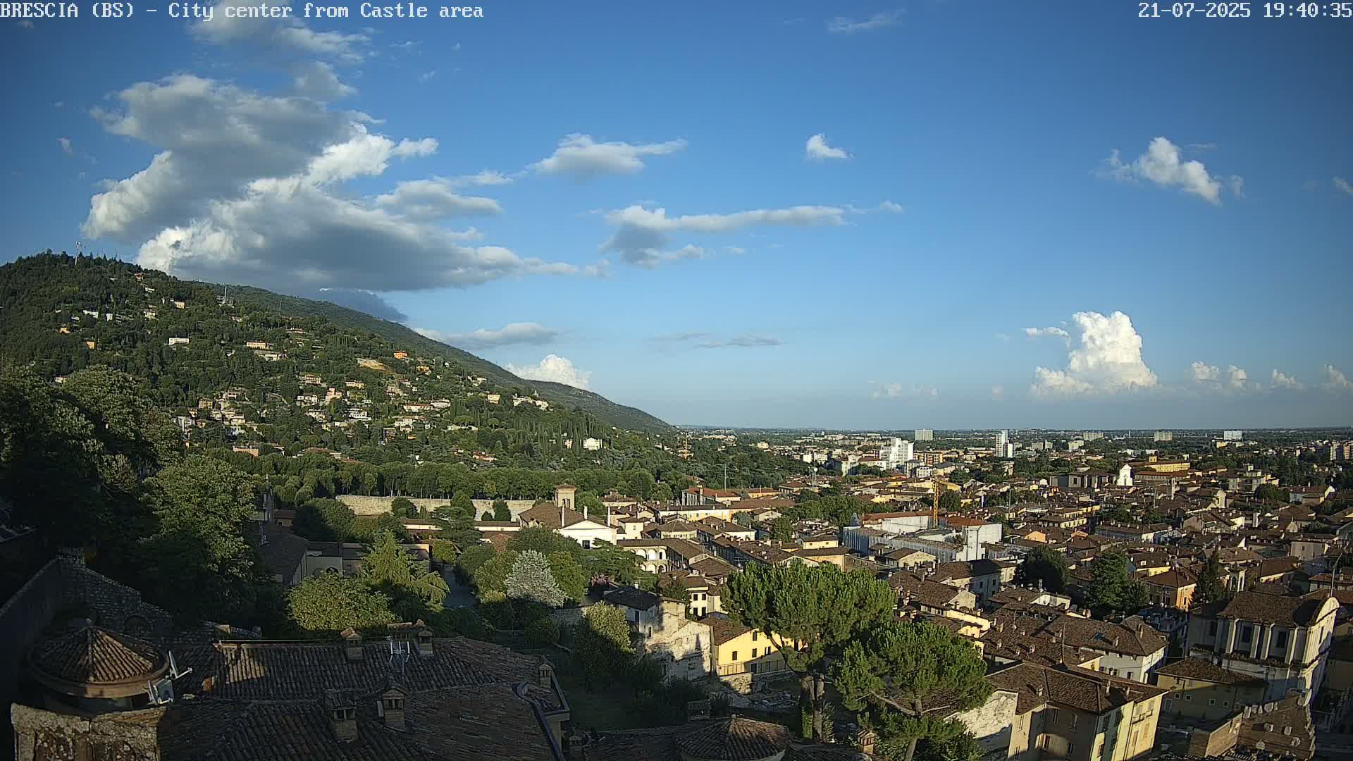 Brescia, Mount Maddalena & City View Live Cam - Lombardy, Italy