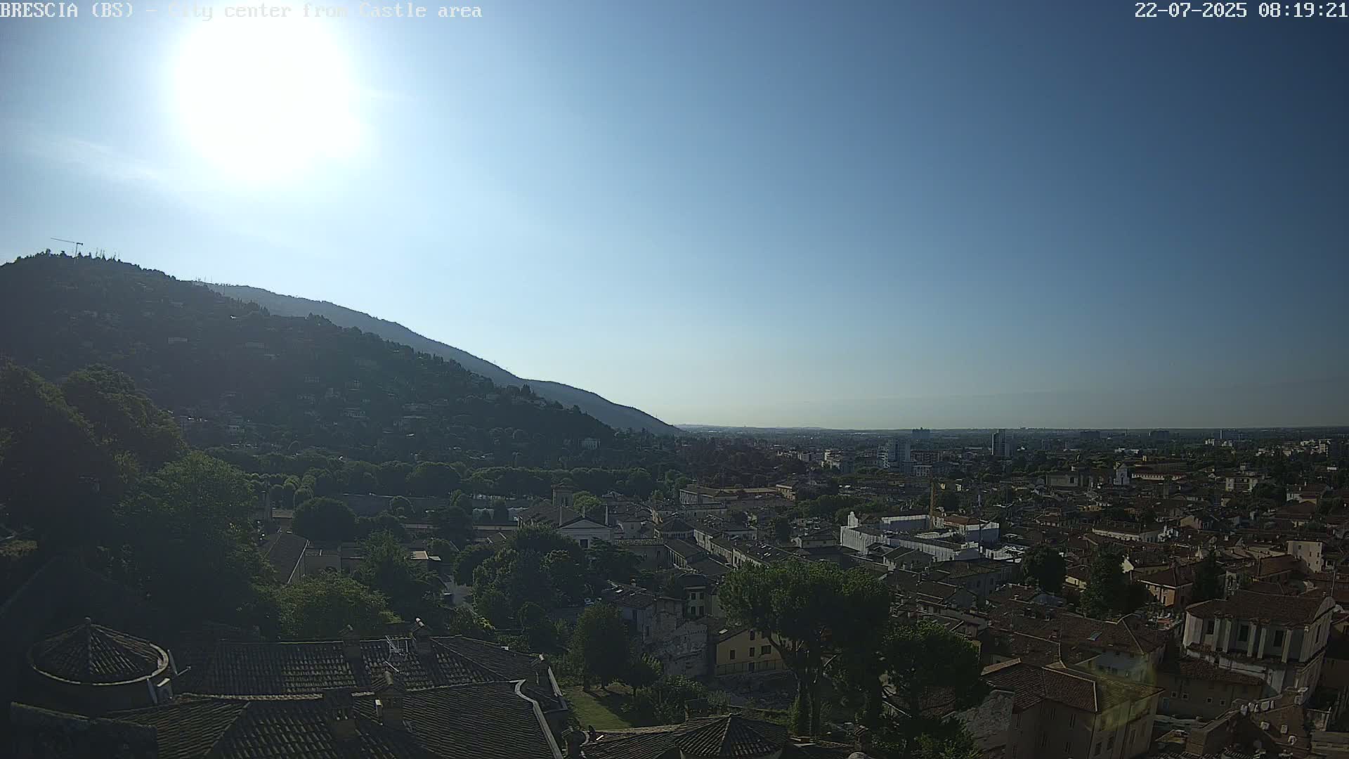 Brescia, Mount Maddalena & City View Live Cam - Lombardy, Italy