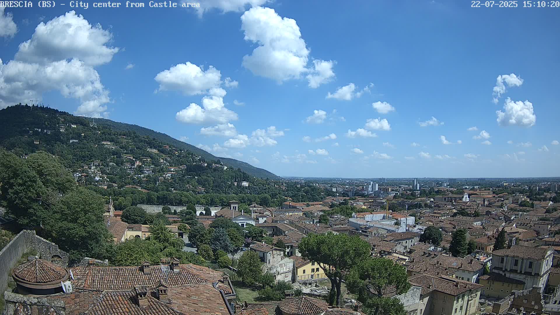 Brescia, Mount Maddalena & City View Live Cam - Lombardy, Italy