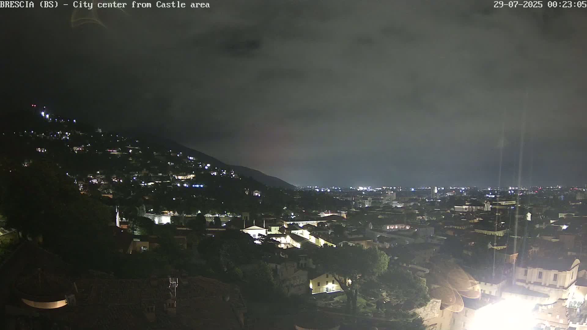 Brescia, Mount Maddalena & City View Live Cam - Lombardy, Italy