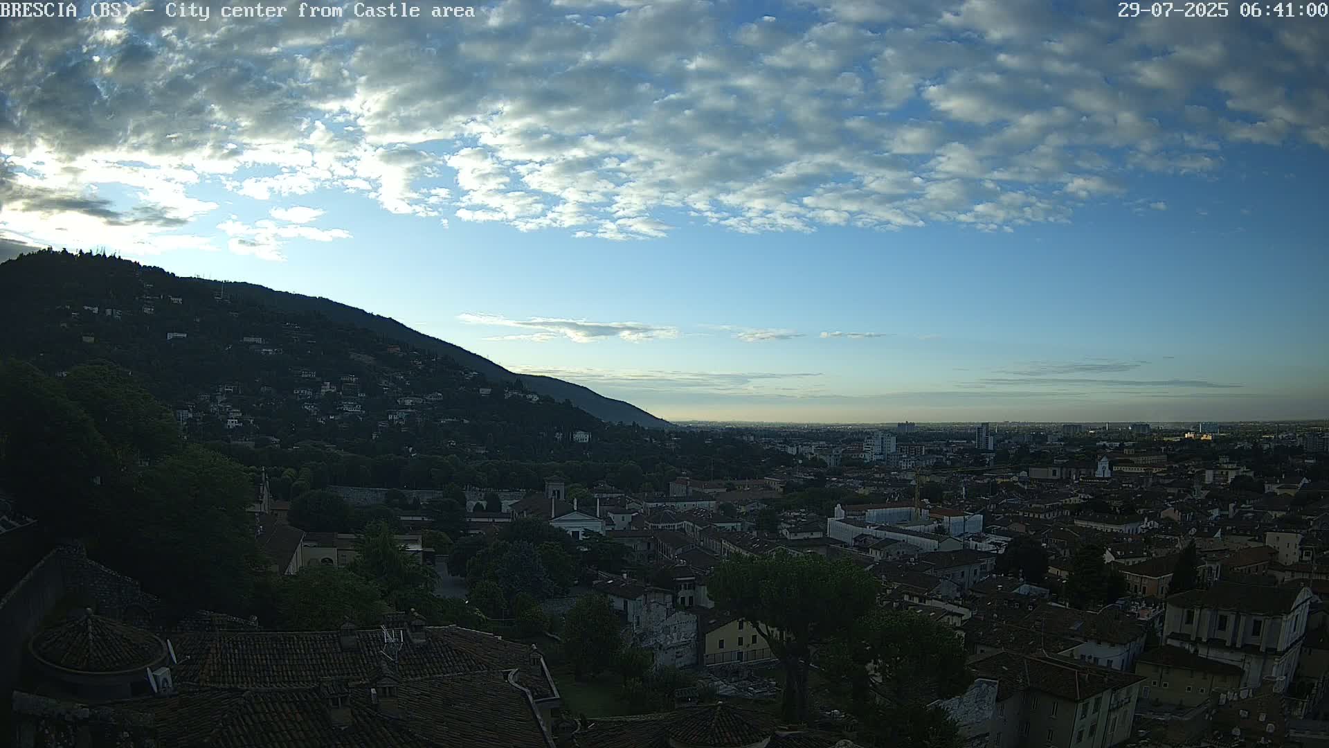 Brescia, Mount Maddalena & City View Live Cam - Lombardy, Italy