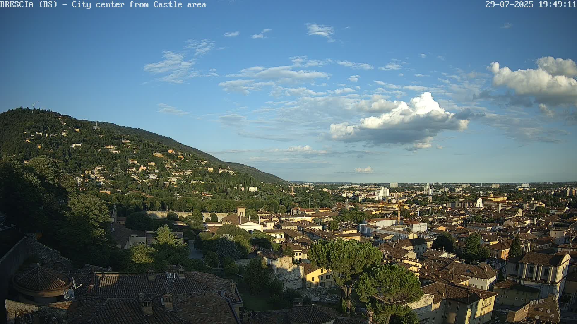 Brescia, Mount Maddalena & City View Live Cam - Lombardy, Italy