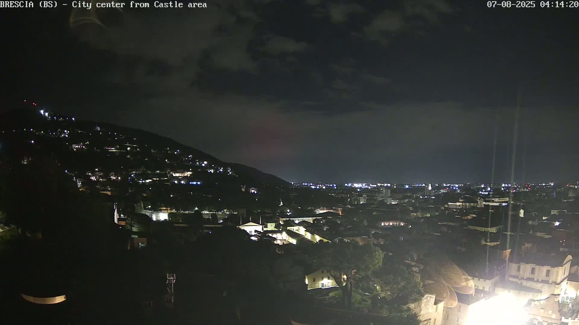 Brescia, Mount Maddalena & City View Live Cam - Lombardy, Italy