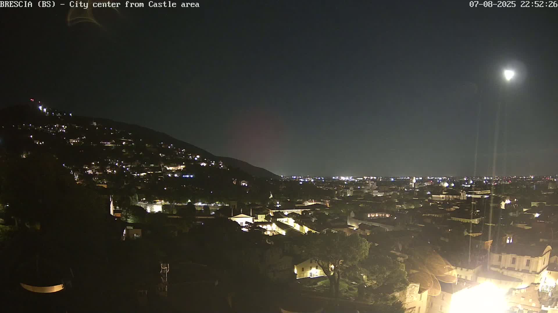 Brescia, Mount Maddalena & City View Live Cam - Lombardy, Italy