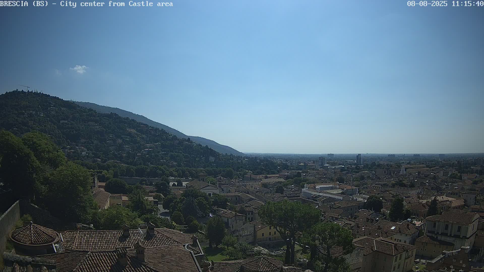 Brescia, Mount Maddalena & City View Live Cam - Lombardy, Italy