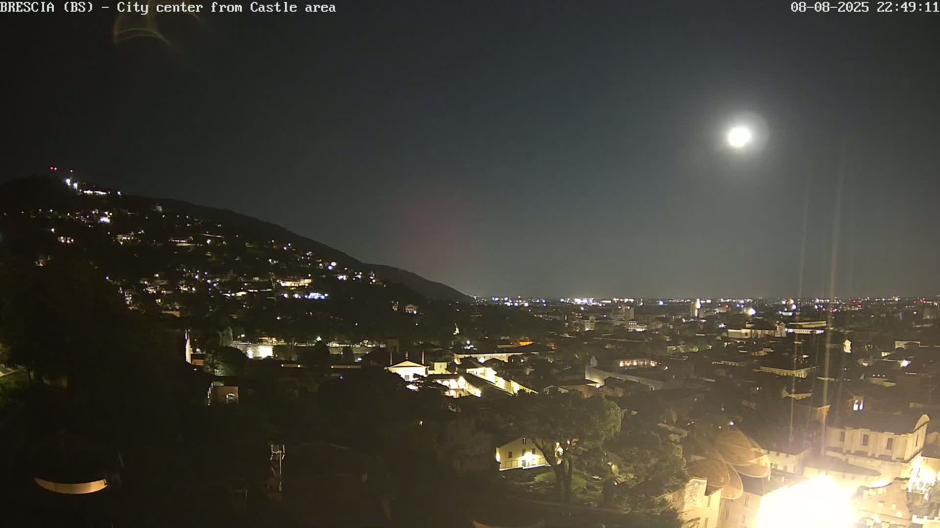 Brescia, Mount Maddalena & City View Live Cam - Lombardy, Italy