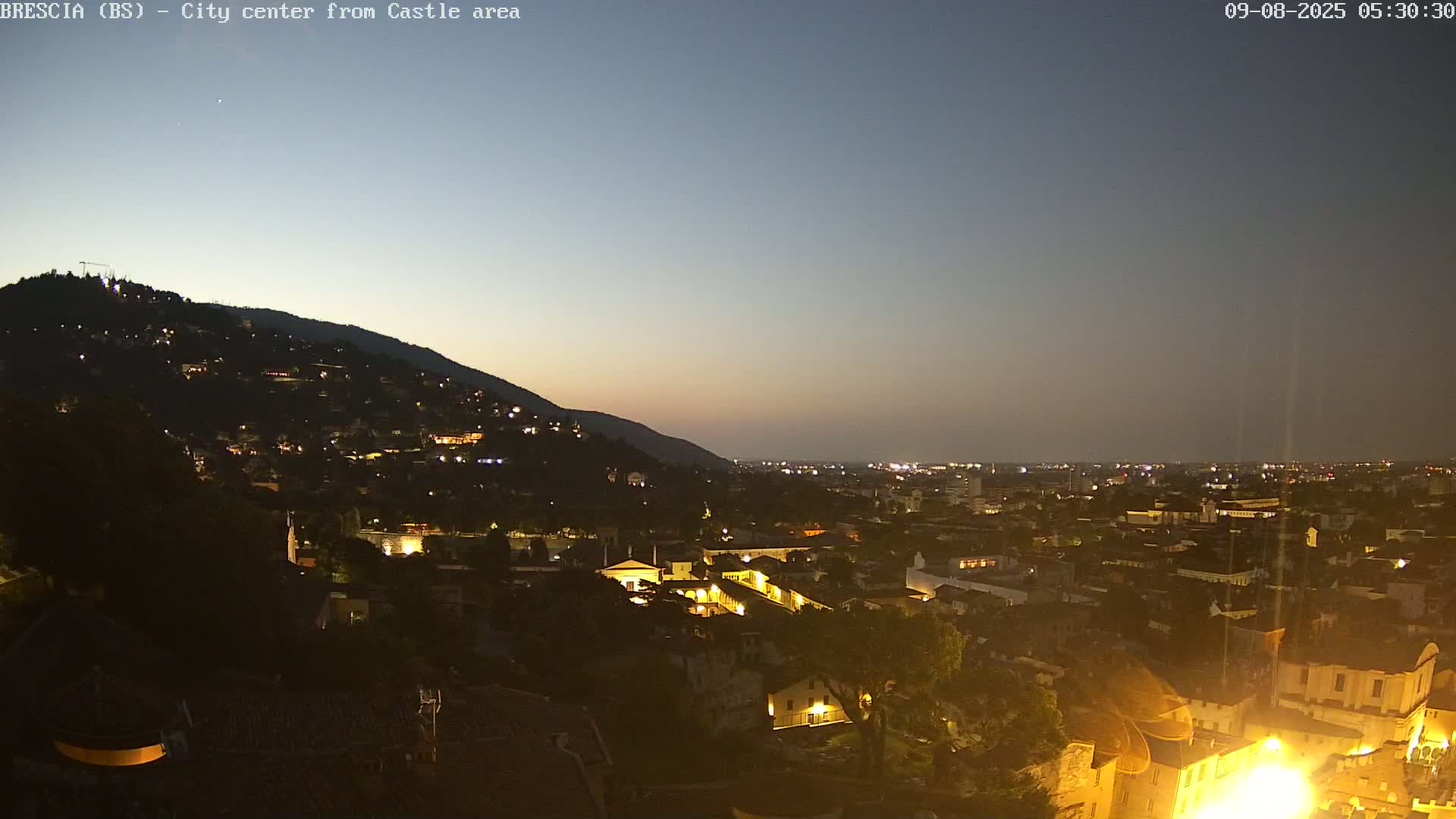 Brescia, Mount Maddalena & City View Live Cam - Lombardy, Italy