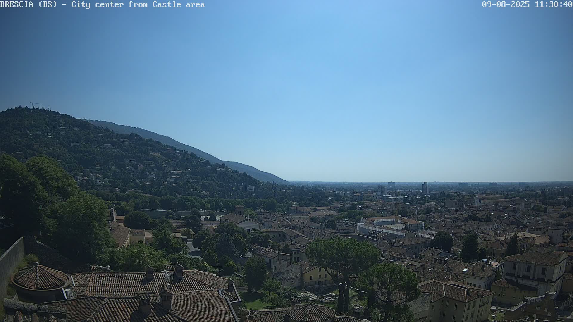 Brescia, Mount Maddalena & City View Live Cam - Lombardy, Italy