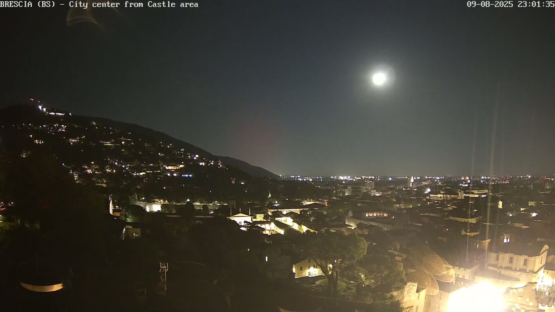 Brescia, Mount Maddalena & City View Live Cam - Lombardy, Italy