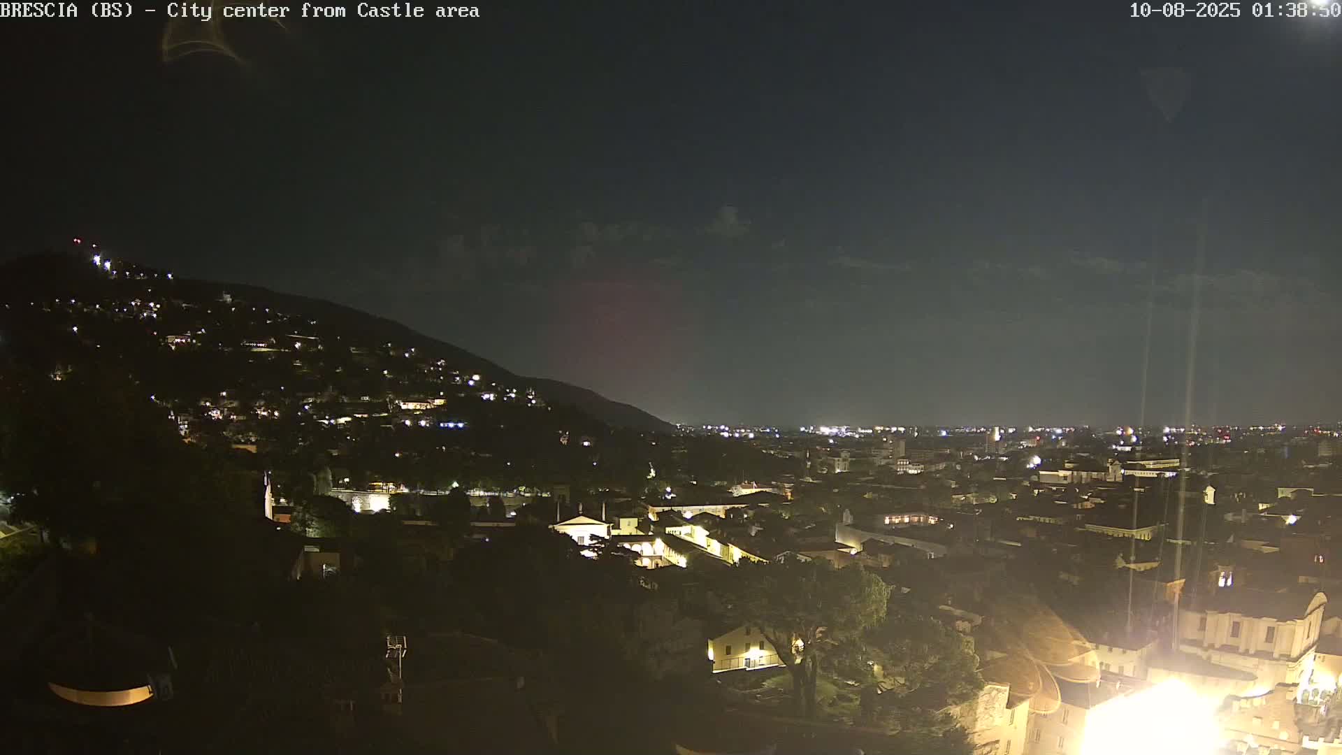 Brescia, Mount Maddalena & City View Live Cam - Lombardy, Italy