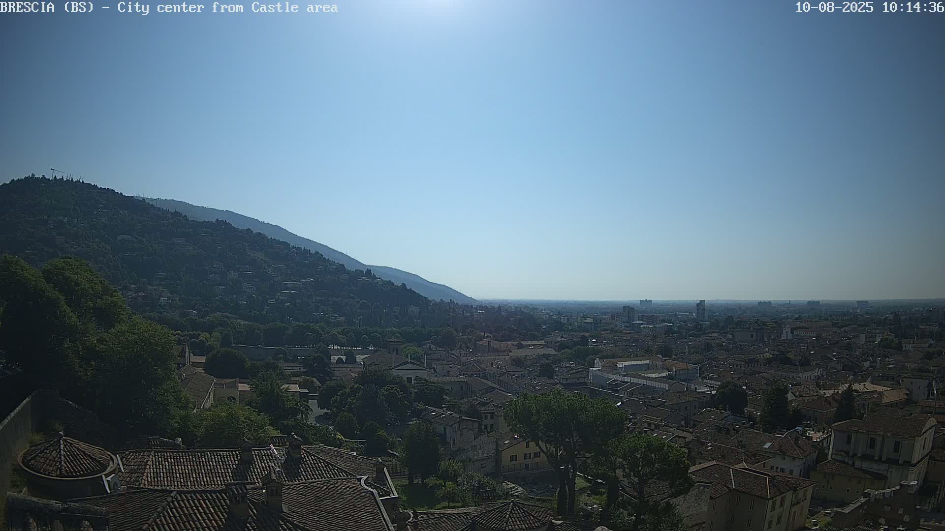 Brescia, Mount Maddalena & City View Live Cam - Lombardy, Italy
