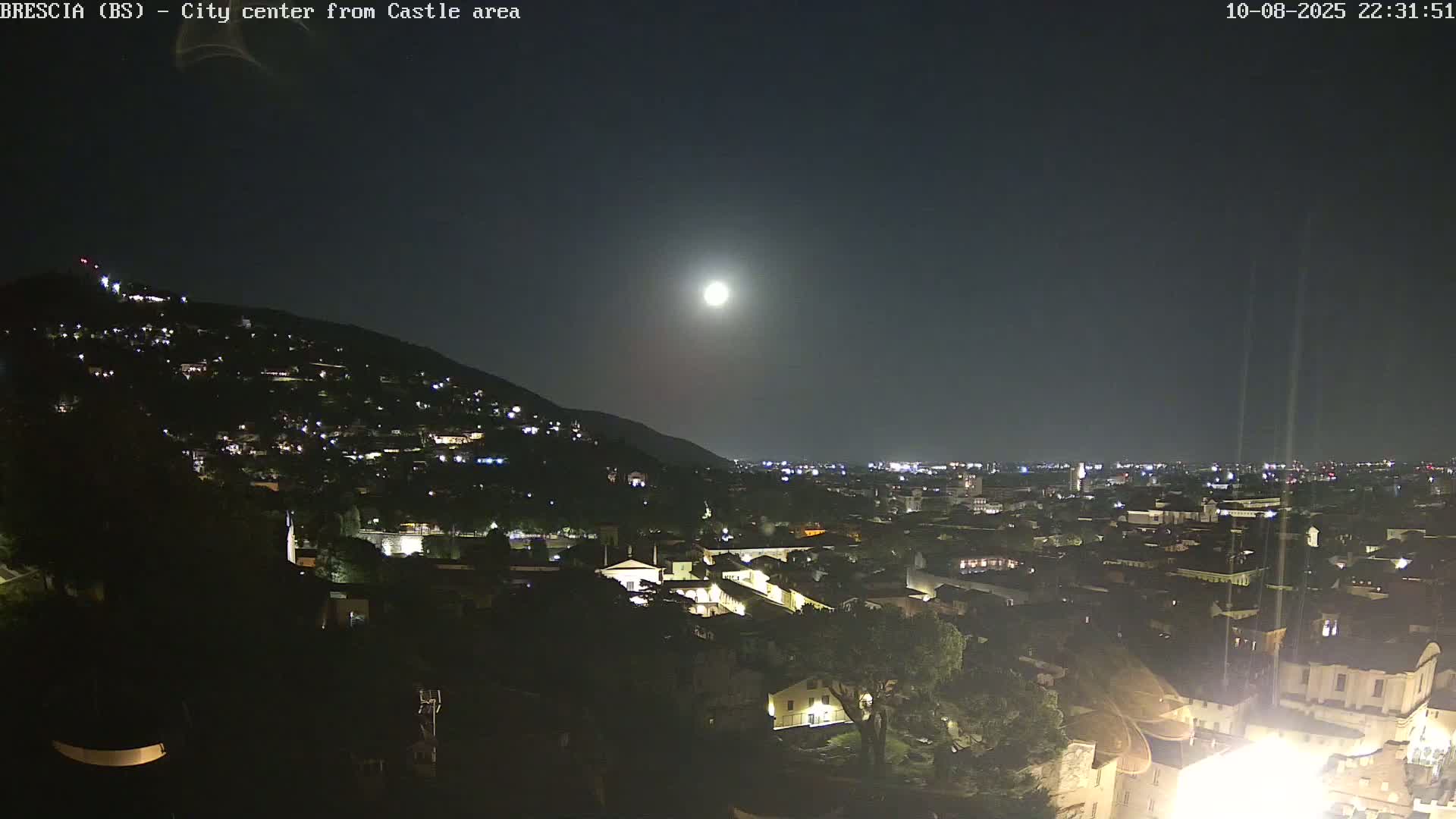 Brescia, Mount Maddalena & City View Live Cam - Lombardy, Italy