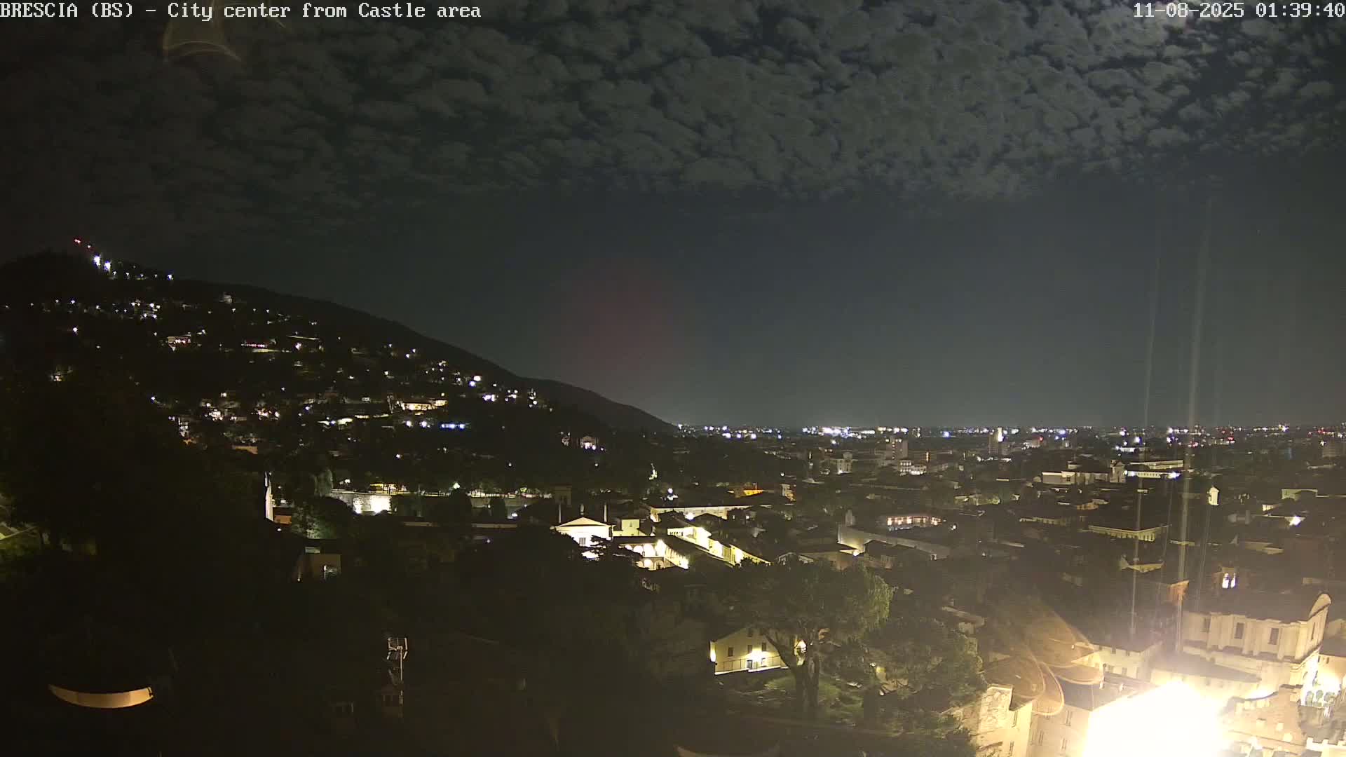 Brescia, Mount Maddalena & City View Live Cam - Lombardy, Italy