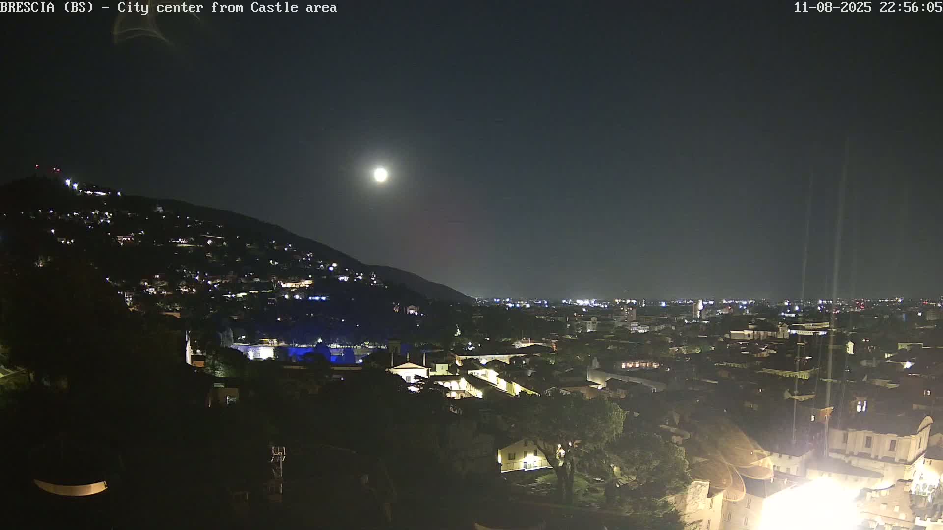 Brescia, Mount Maddalena & City View Live Cam - Lombardy, Italy
