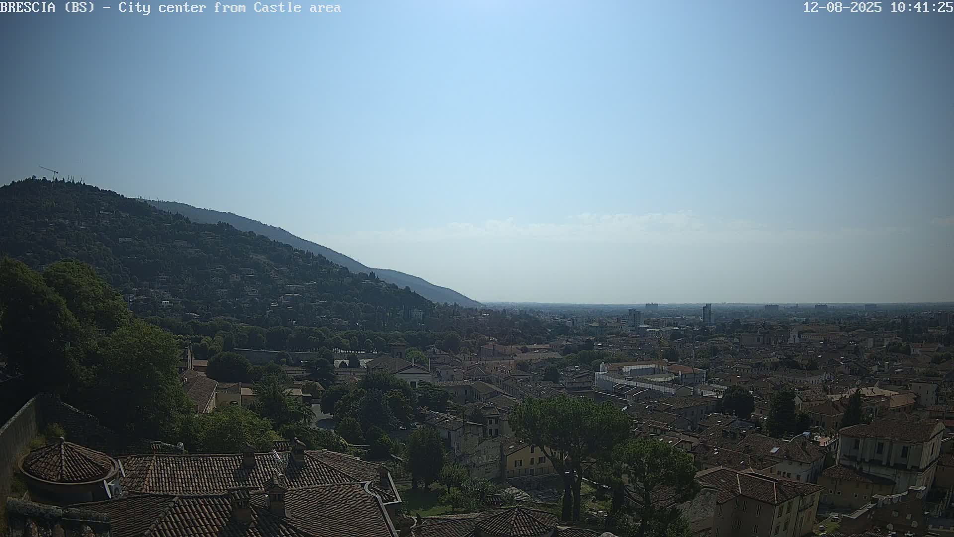 Brescia, Mount Maddalena & City View Live Cam - Lombardy, Italy