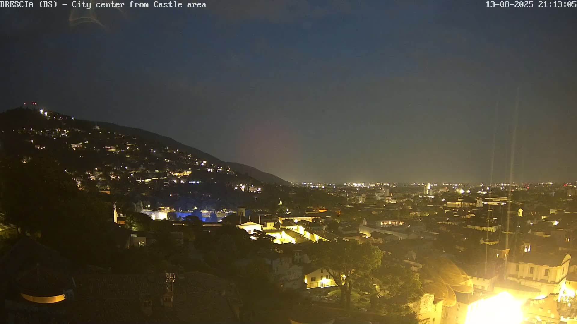 Brescia, Mount Maddalena & City View Live Cam - Lombardy, Italy
