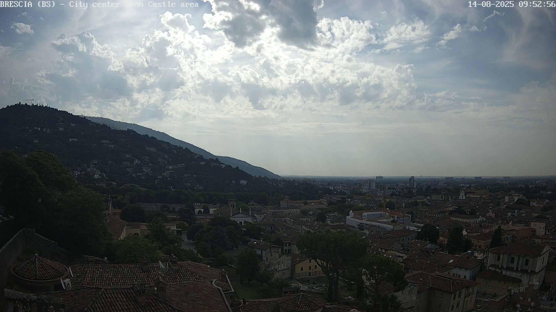 Brescia, Mount Maddalena & City View Live Cam - Lombardy, Italy