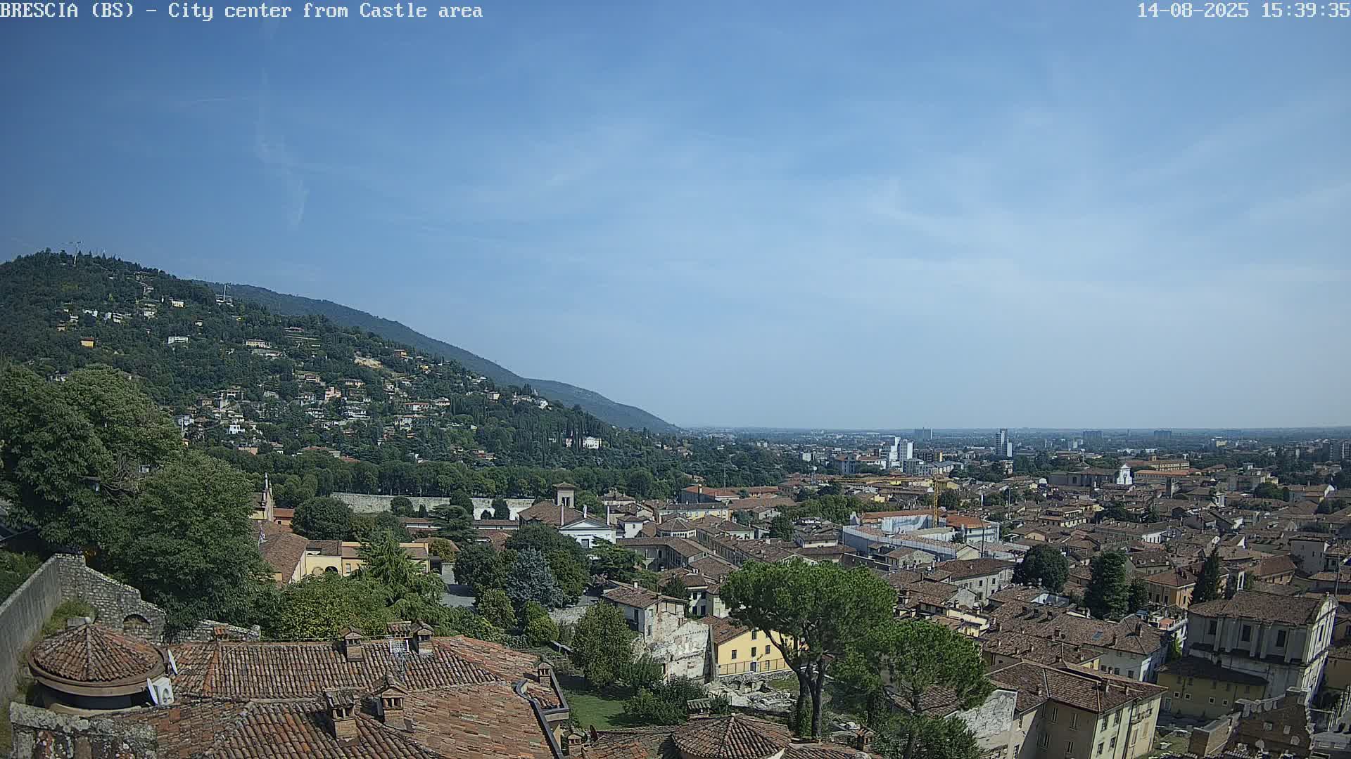 Brescia, Mount Maddalena & City View Live Cam - Lombardy, Italy