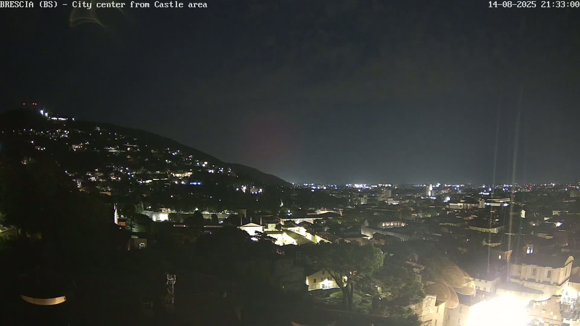 Brescia, Mount Maddalena & City View Live Cam - Lombardy, Italy