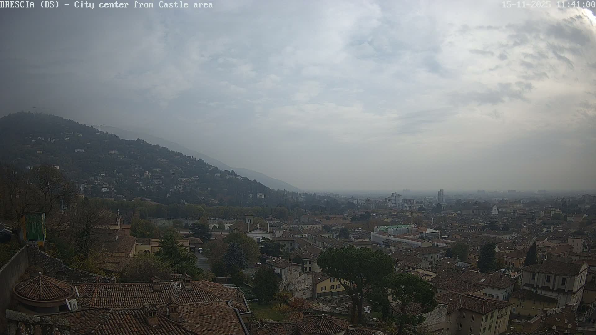 Brescia, Mount Maddalena & City View Live Cam - Lombardy, Italy