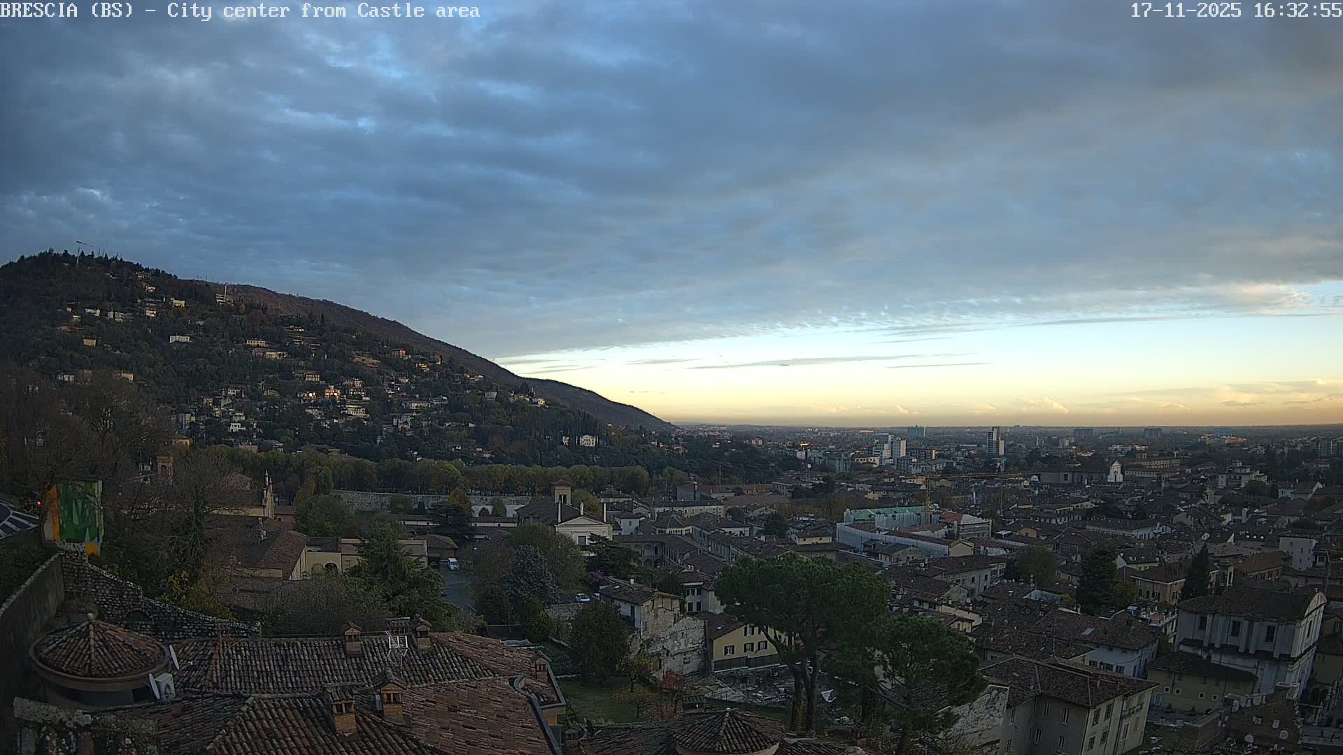 Brescia, Mount Maddalena & City View Live Cam - Lombardy, Italy