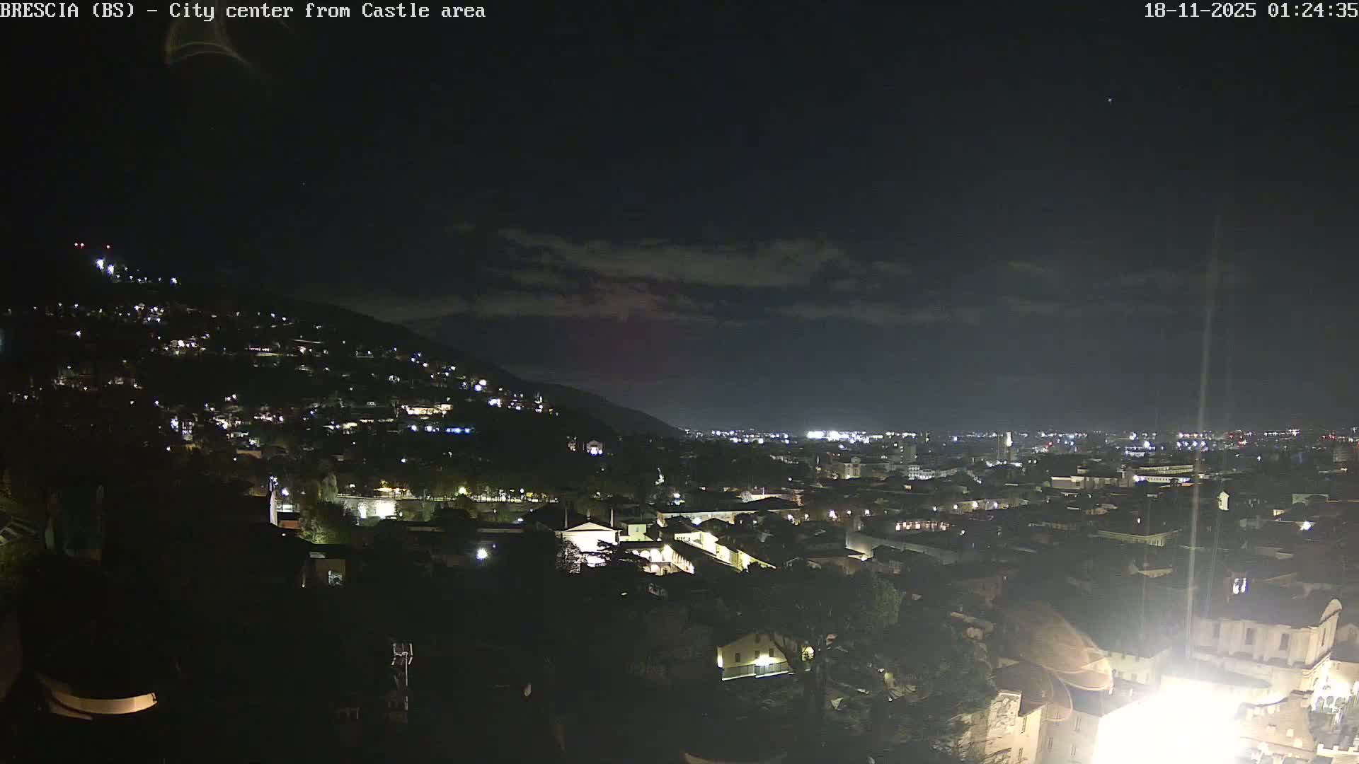 Brescia, Mount Maddalena & City View Live Cam - Lombardy, Italy