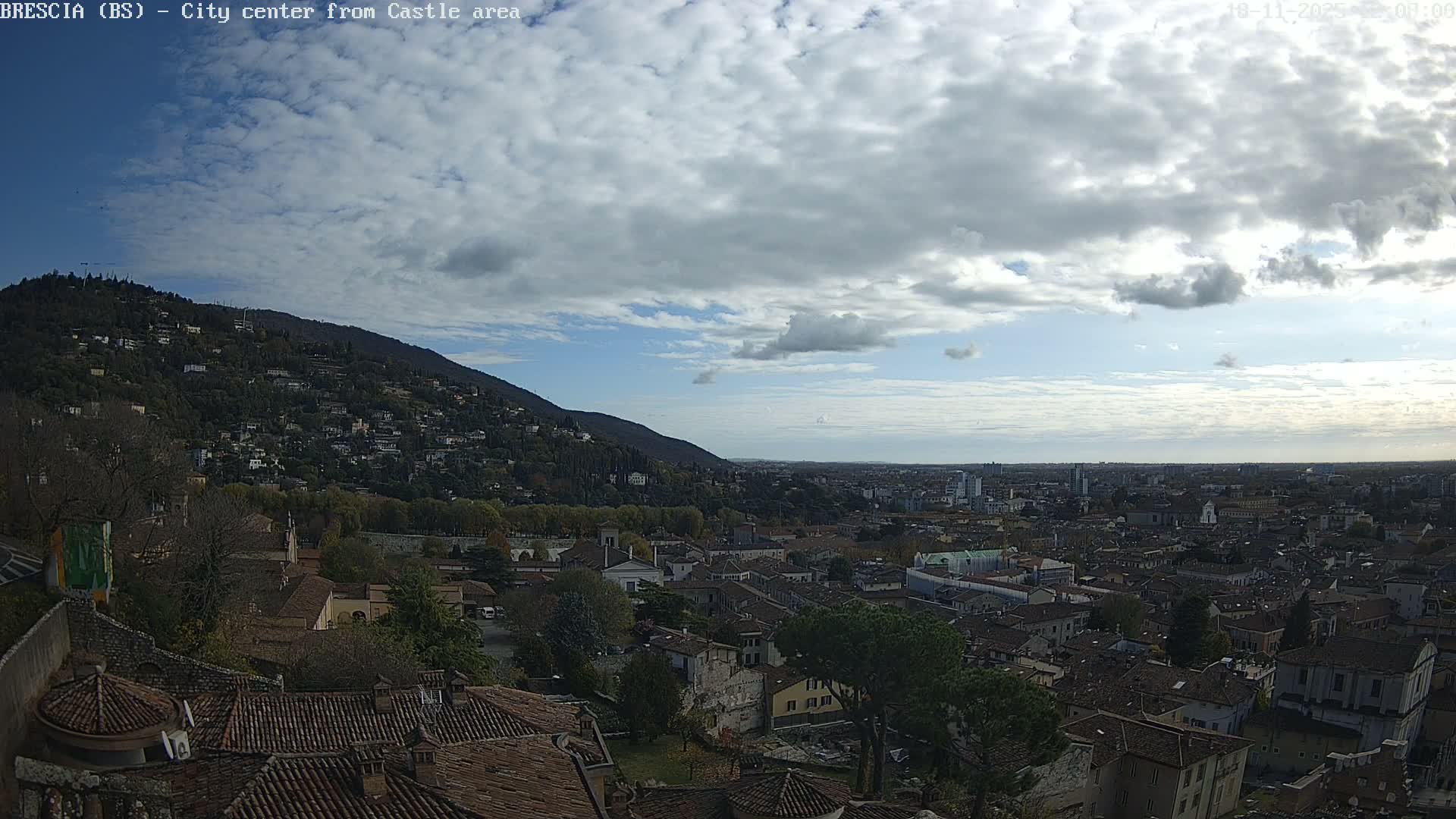 Brescia, Mount Maddalena & City View Live Cam - Lombardy, Italy
