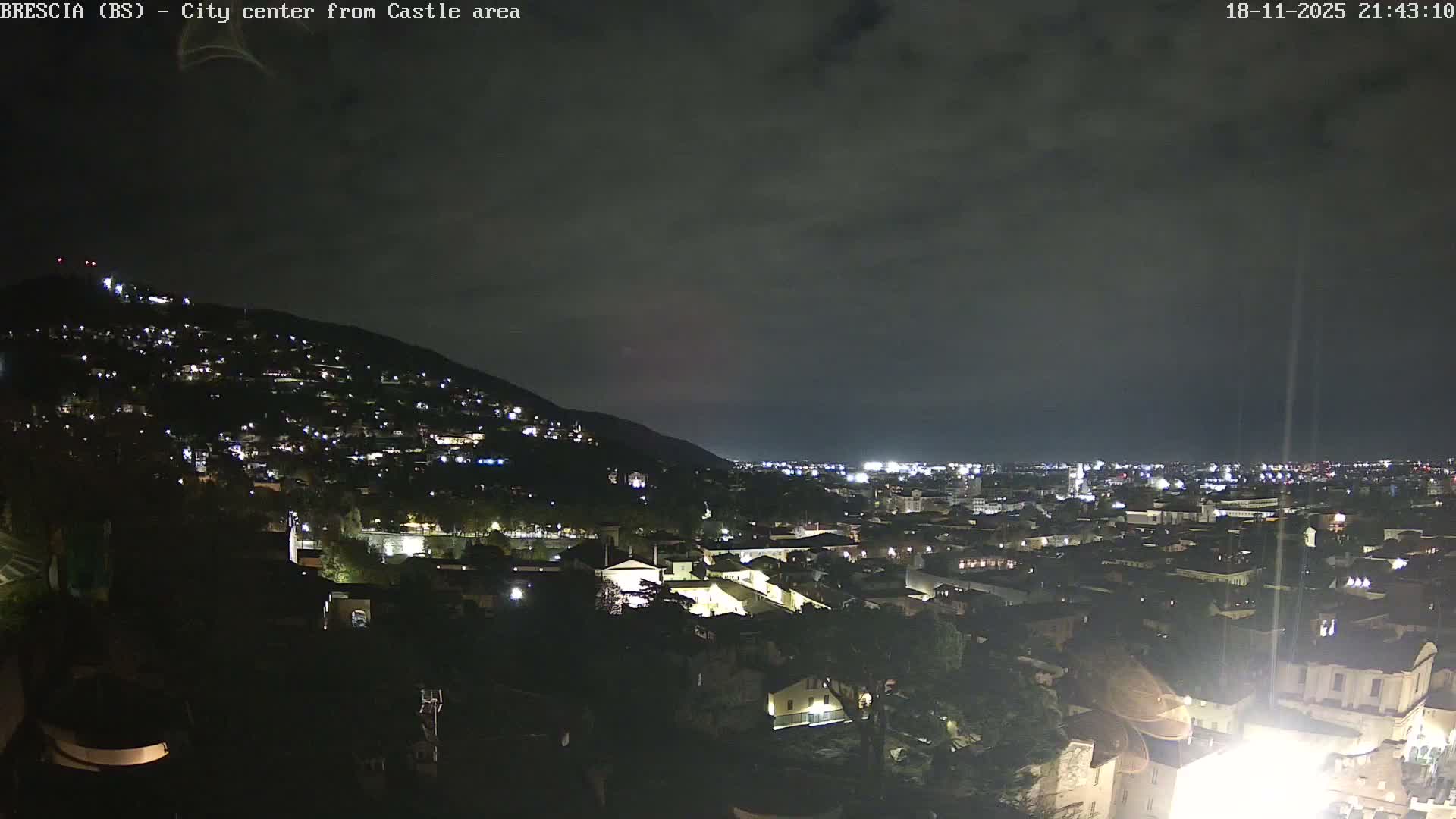 Brescia, Mount Maddalena & City View Live Cam - Lombardy, Italy