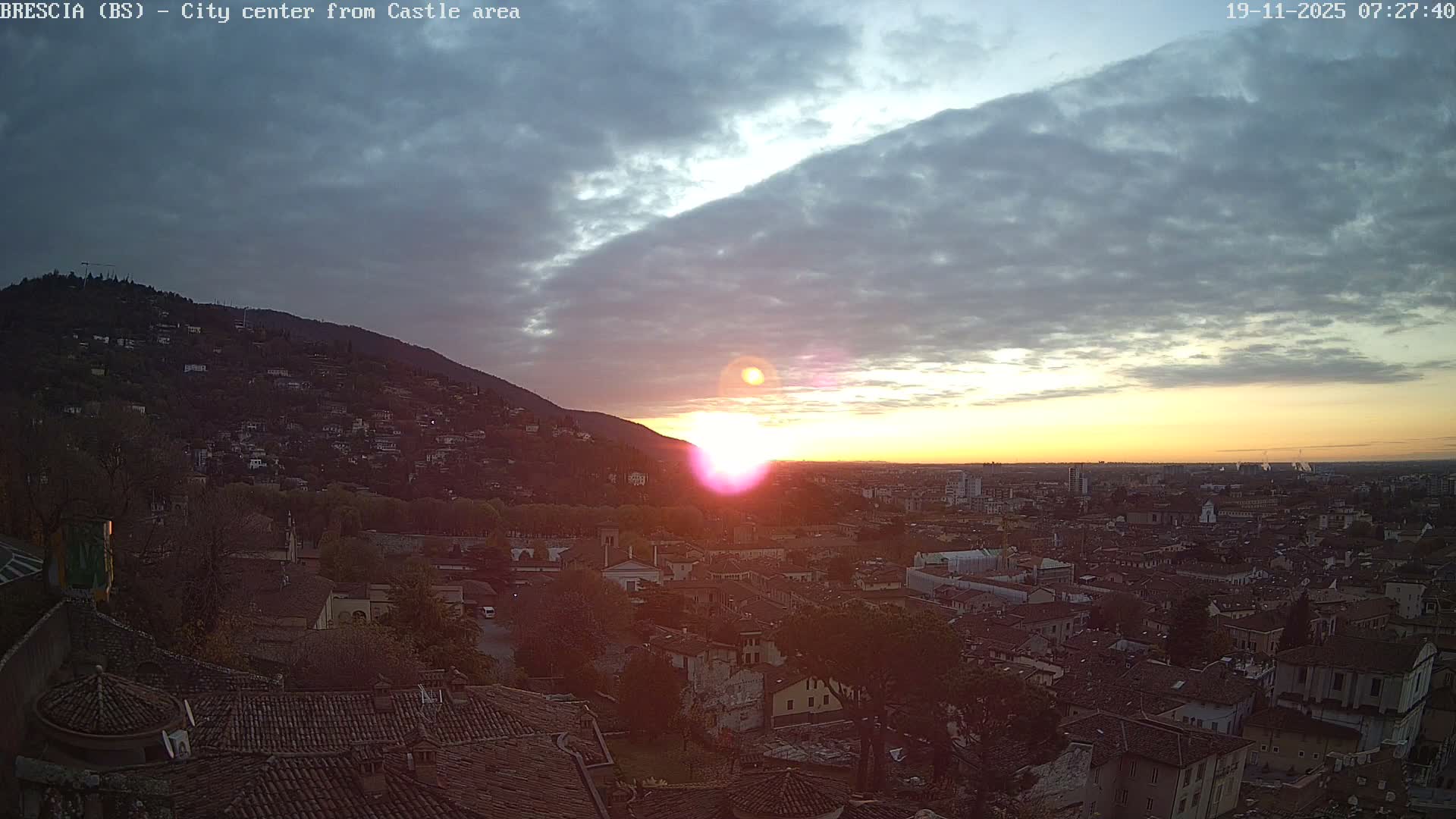 Brescia, Mount Maddalena & City View Live Cam - Lombardy, Italy