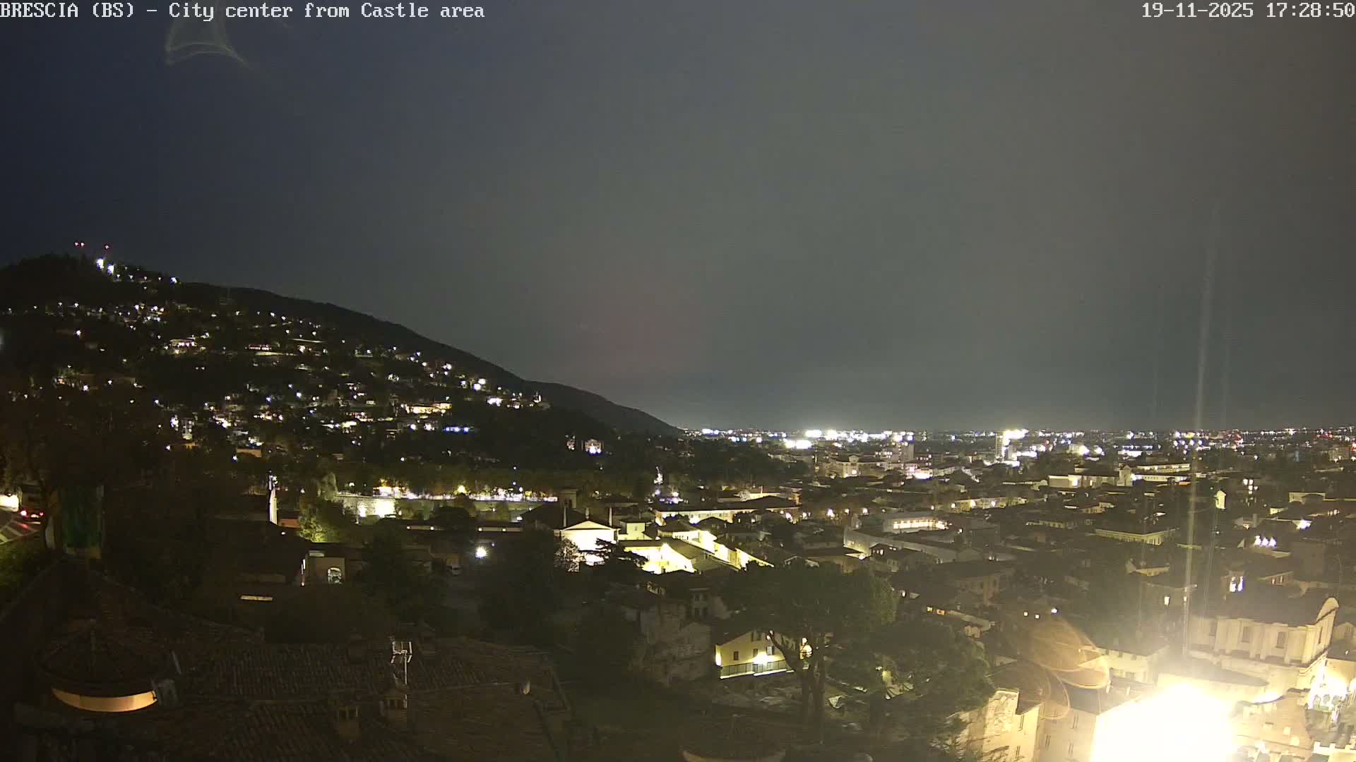 Brescia, Mount Maddalena & City View Live Cam - Lombardy, Italy