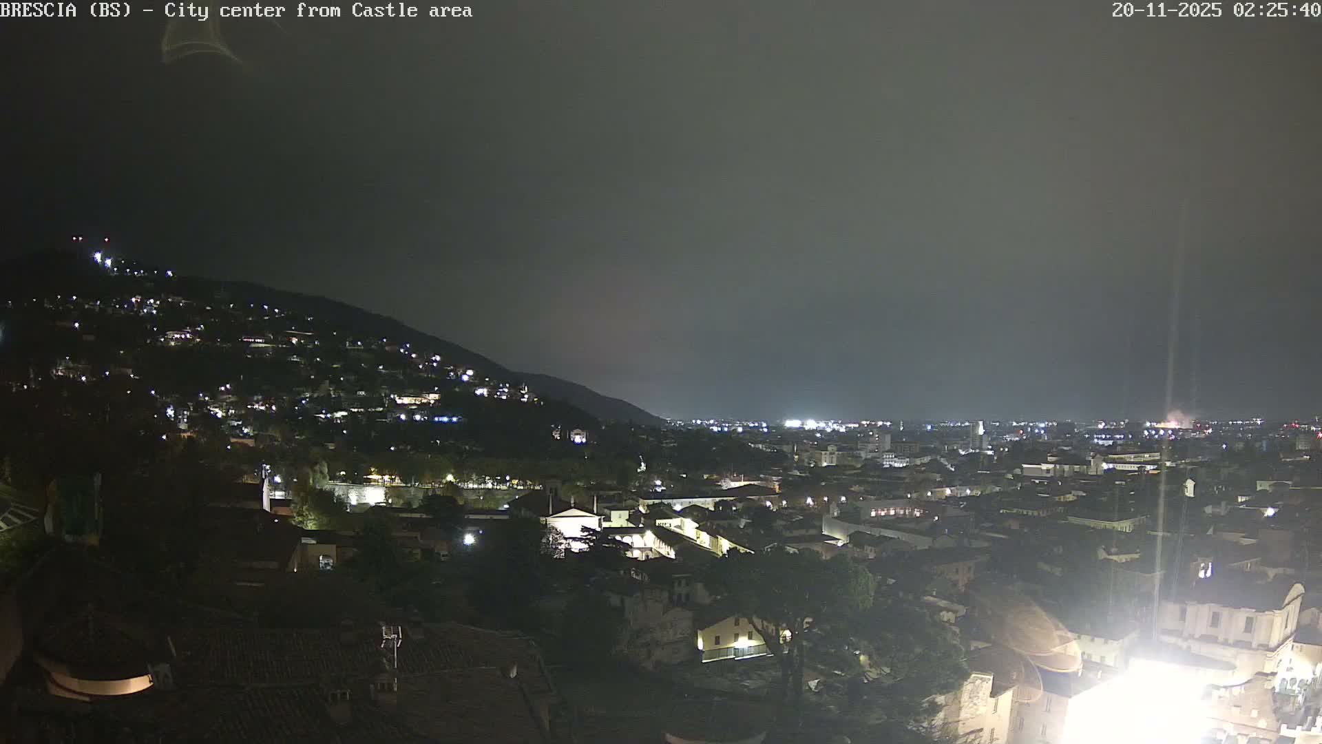 Brescia, Mount Maddalena & City View Live Cam - Lombardy, Italy