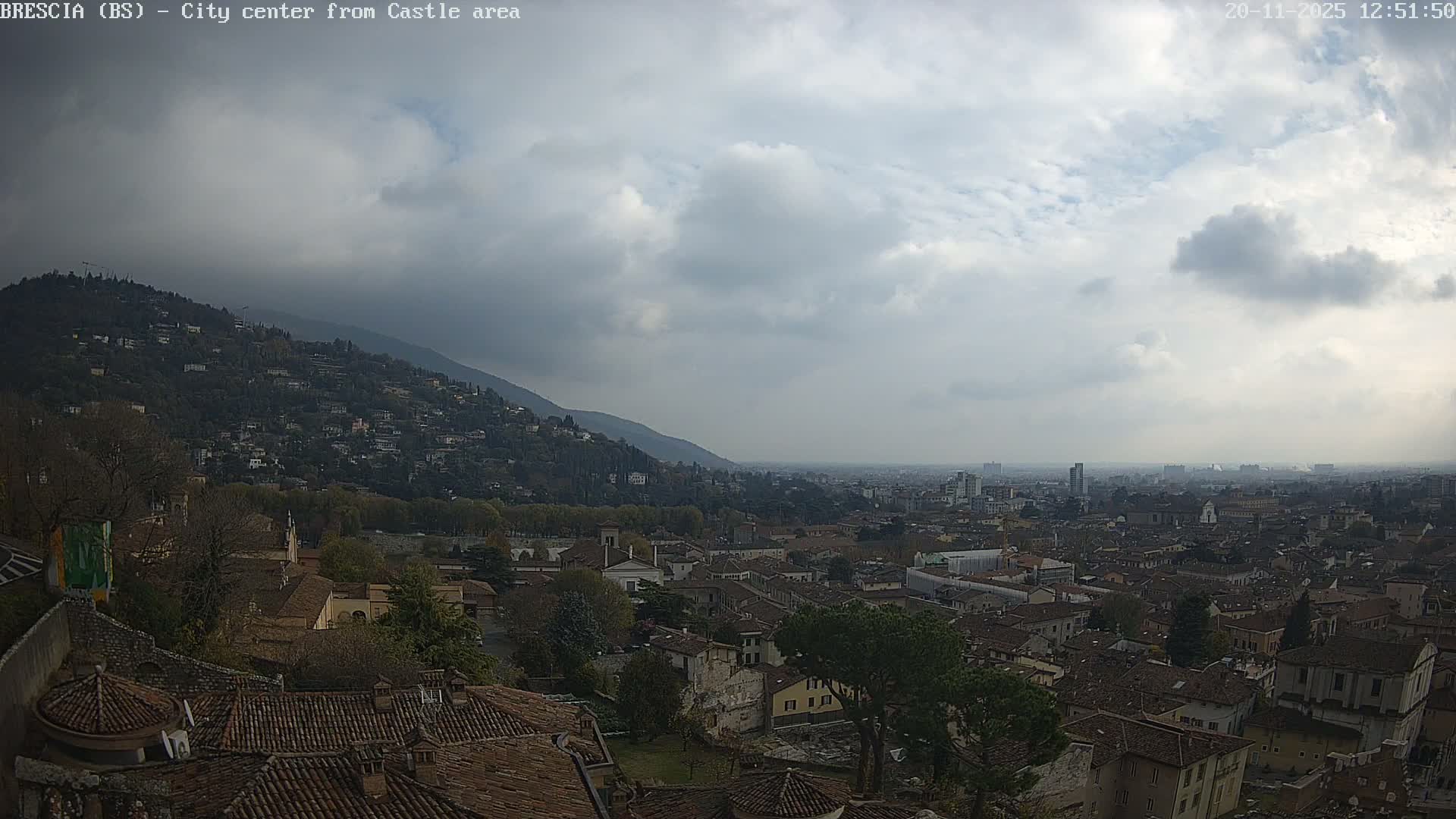 Brescia, Mount Maddalena & City View Live Cam - Lombardy, Italy