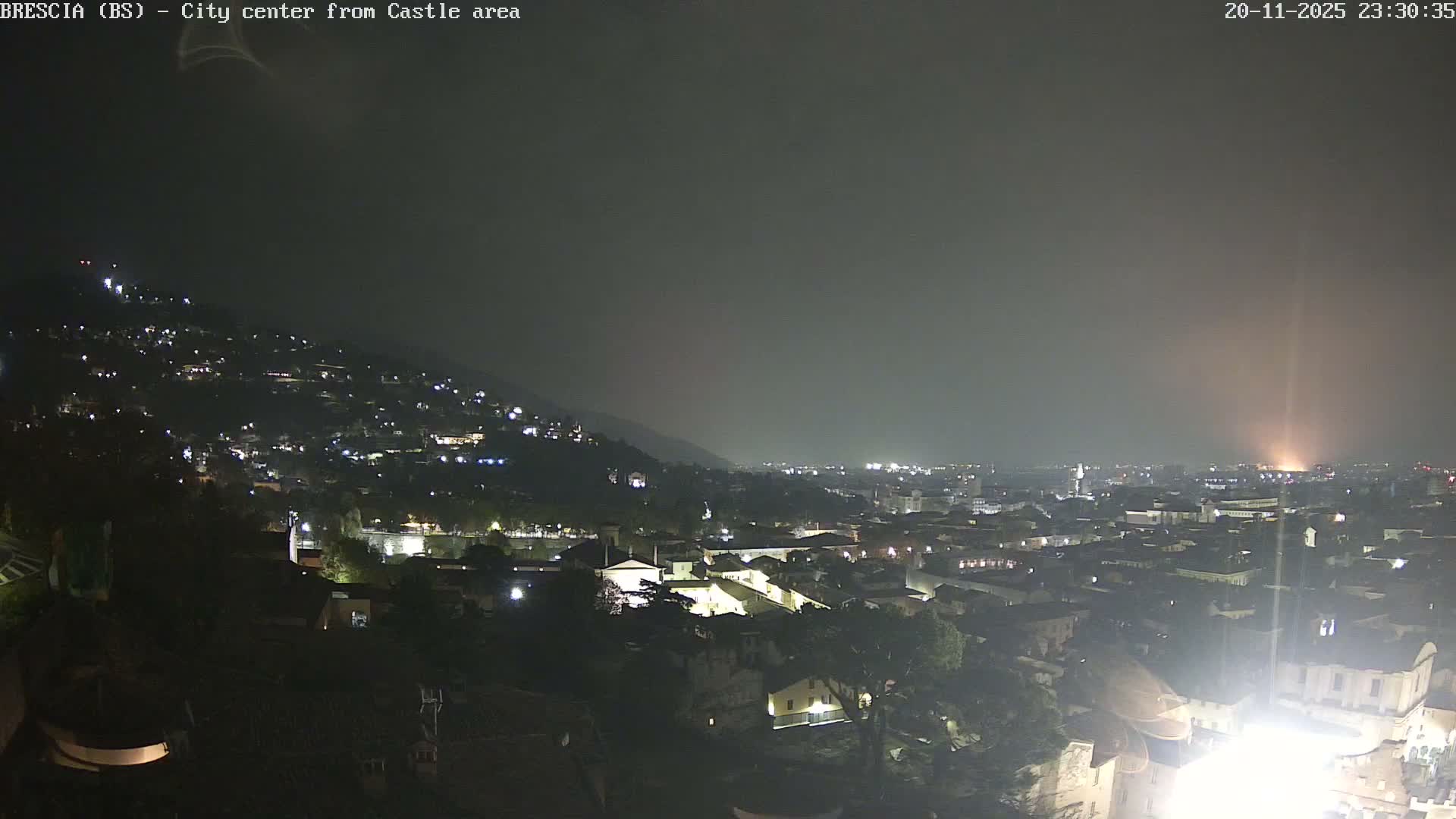Brescia, Mount Maddalena & City View Live Cam - Lombardy, Italy