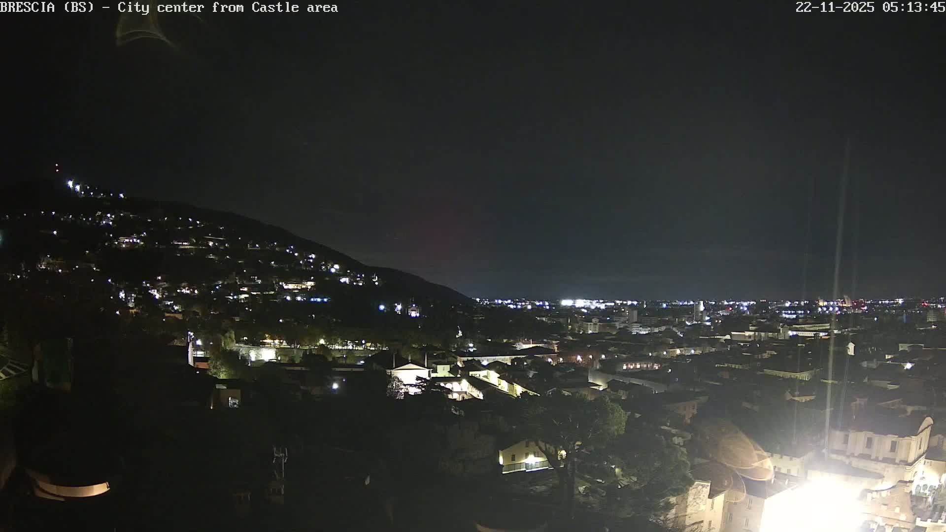 Brescia, Mount Maddalena & City View Live Cam - Lombardy, Italy