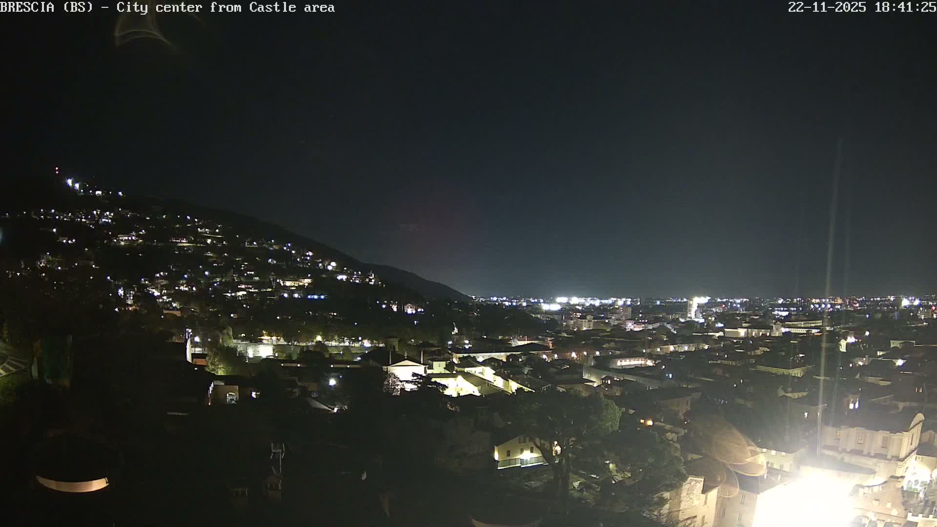 Brescia, Mount Maddalena & City View Live Cam - Lombardy, Italy