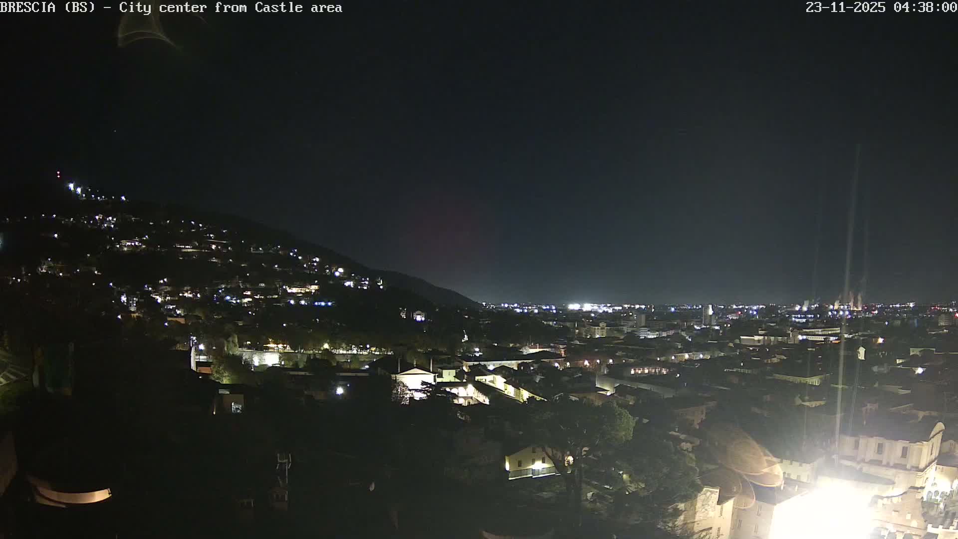 Brescia, Mount Maddalena & City View Live Cam - Lombardy, Italy