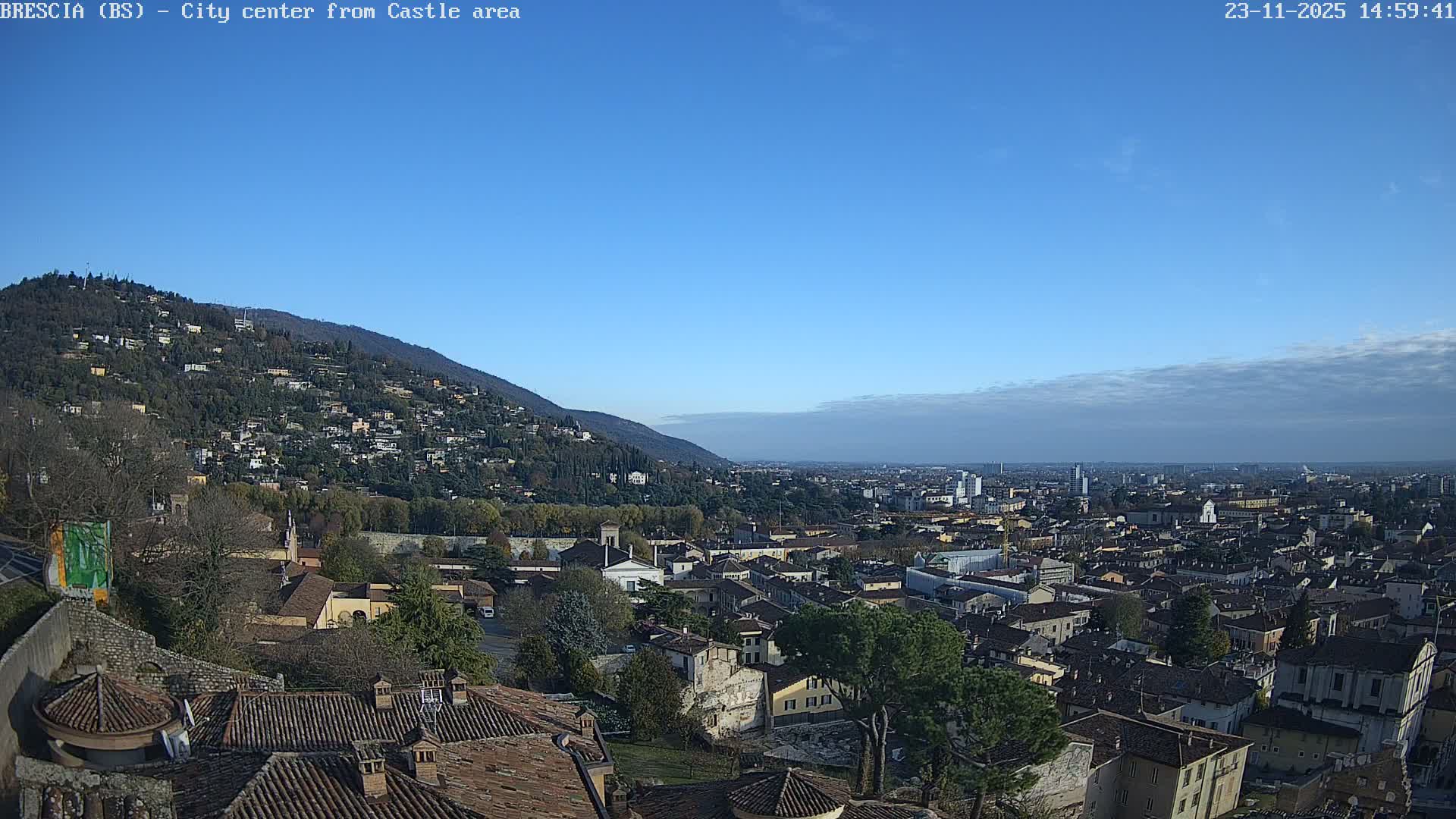 Brescia, Mount Maddalena & City View Live Cam - Lombardy, Italy