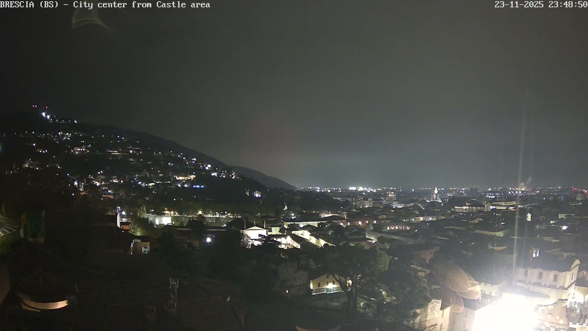 Brescia, Mount Maddalena & City View Live Cam - Lombardy, Italy