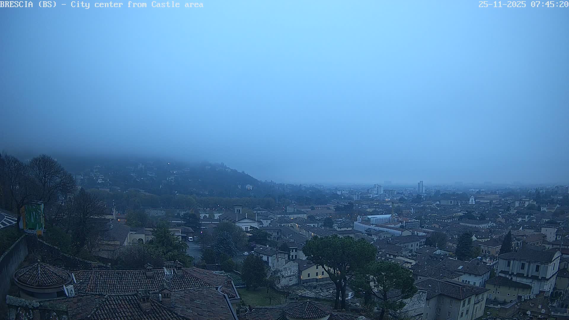 Brescia, Mount Maddalena & City View Live Cam - Lombardy, Italy