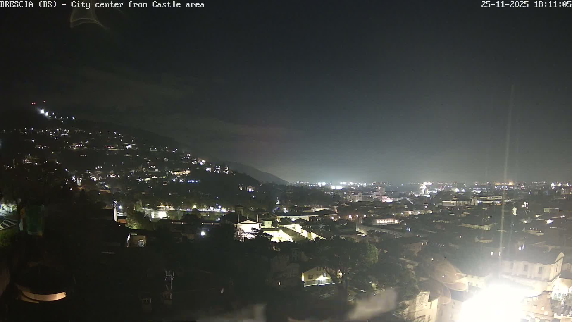 Brescia, Mount Maddalena & City View Live Cam - Lombardy, Italy