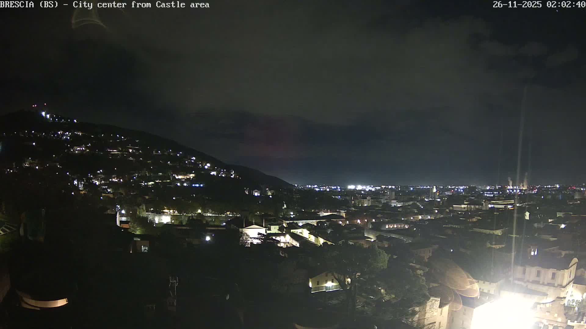 Brescia, Mount Maddalena & City View Live Cam - Lombardy, Italy