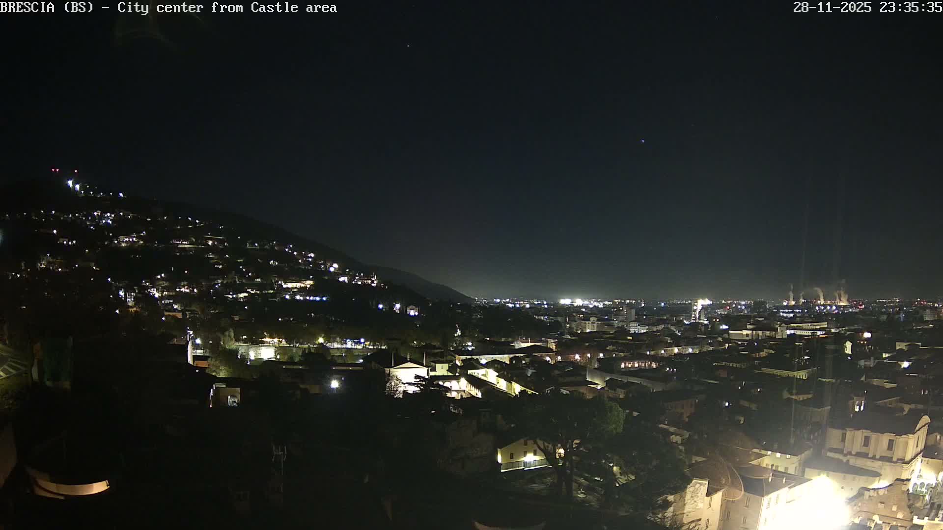 Brescia, Mount Maddalena & City View Live Cam - Lombardy, Italy