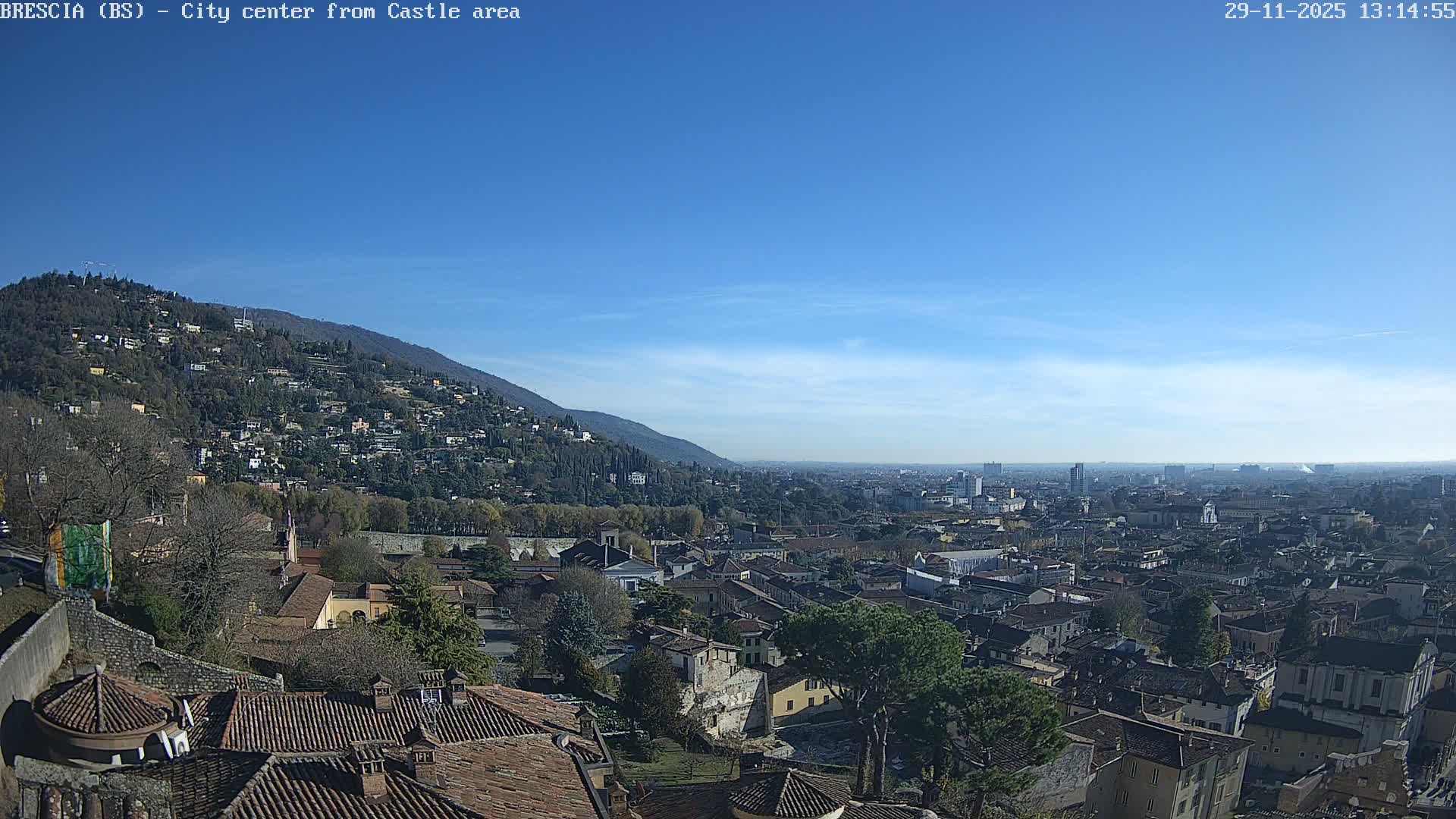 Brescia, Mount Maddalena & City View Live Cam - Lombardy, Italy
