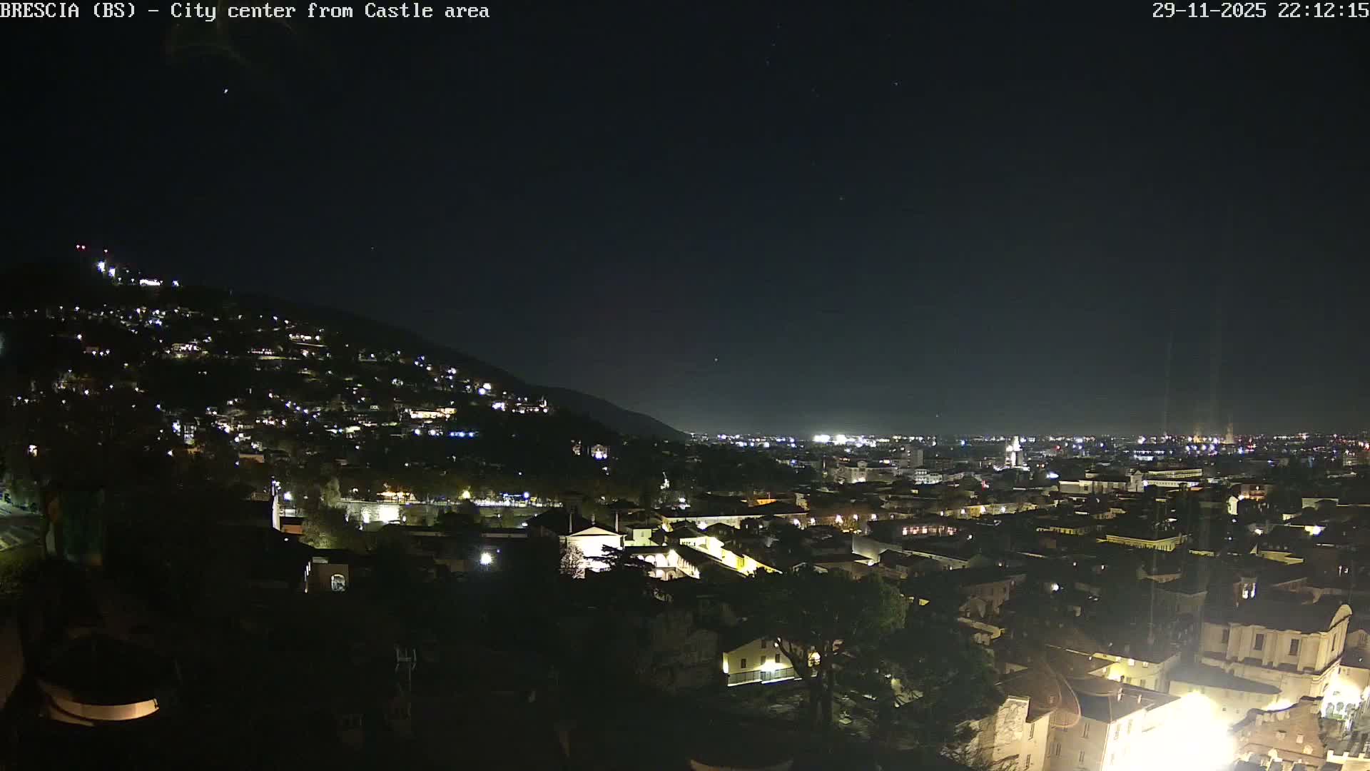 Brescia, Mount Maddalena & City View Live Cam - Lombardy, Italy